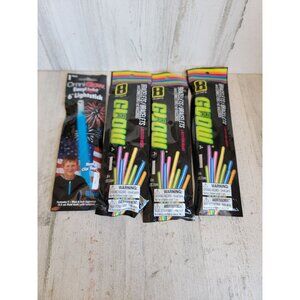 Glow in dark bracelet set USA July 4th multicolor Halloween accessory